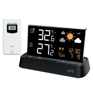 Digital thermometer with outdoor sensor LIFE