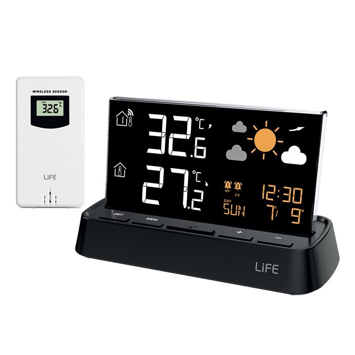 Digital thermometer with outdoor sensor LIFE