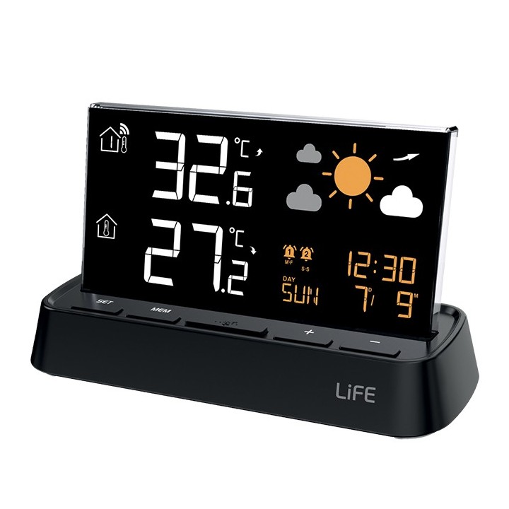 Digital thermometer with outdoor sensor LIFE