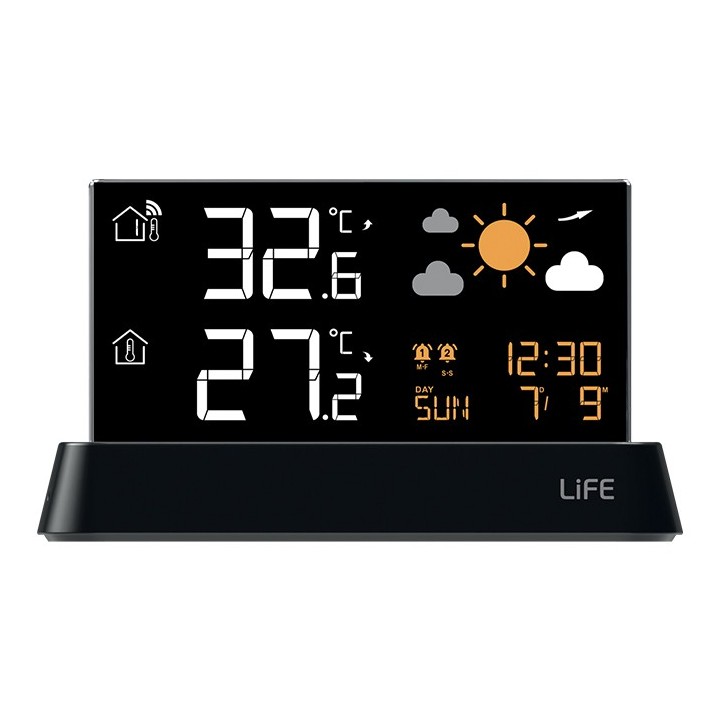 Digital thermometer with outdoor sensor LIFE