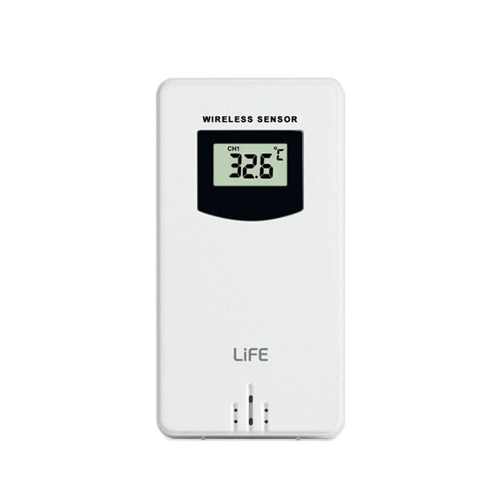 Digital thermometer with outdoor sensor LIFE