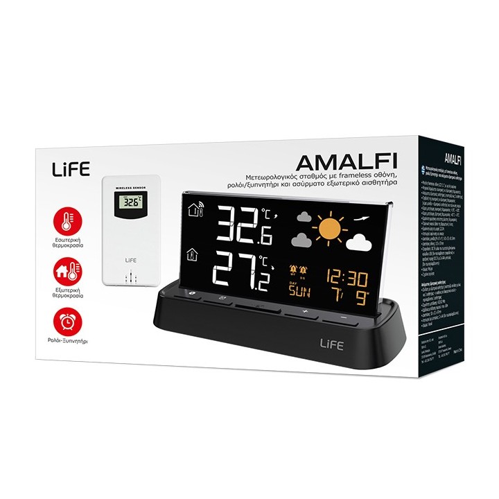 Digital thermometer with outdoor sensor LIFE