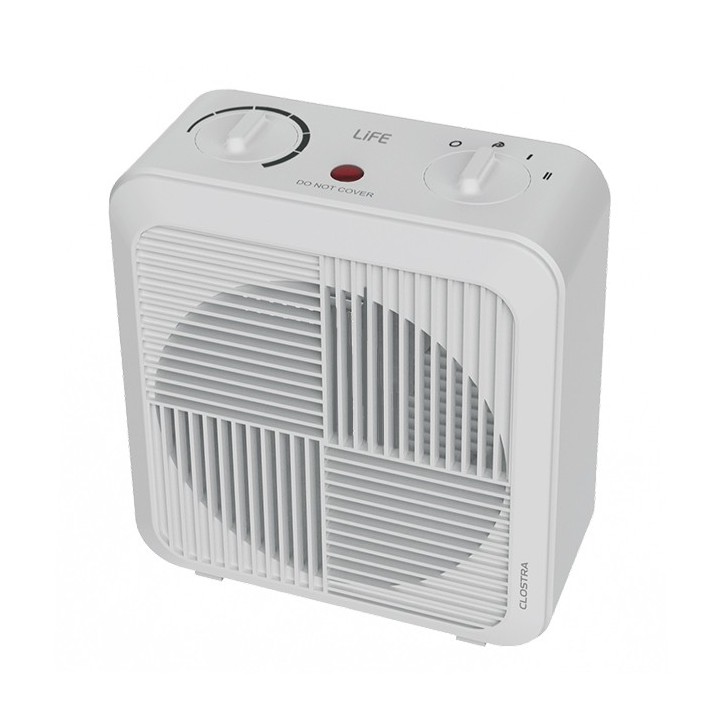 VINTAGE 1000W/2000W white room fan heater