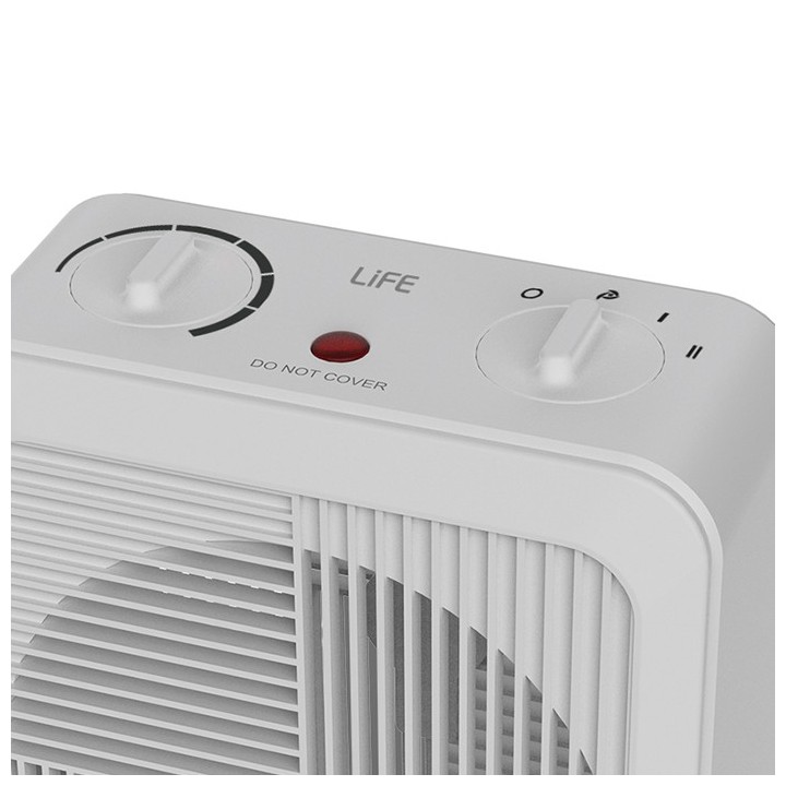 VINTAGE 1000W/2000W white room fan heater