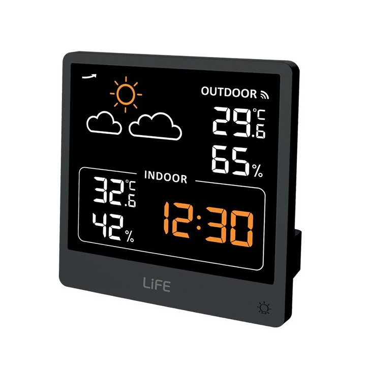 LIFE Ψηφιακό θερμόμετρο και υγρόμετρο εσωτερικού χώρου, με πλαίσιο ...
