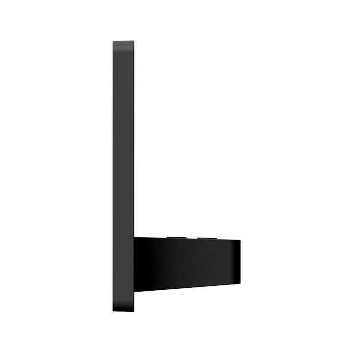 Digital indoor thermometer and hygrometer, with silver-colored aluminum frame