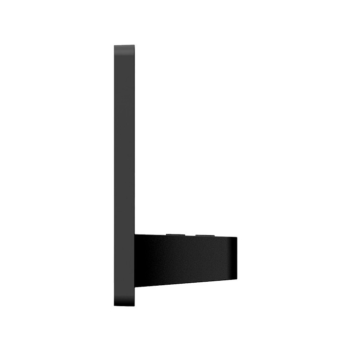 Digital indoor thermometer and hygrometer, with silver-colored aluminum frame