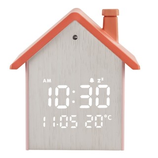 Digital indoor thermometer and hygrometer, with silver-colored aluminum frame