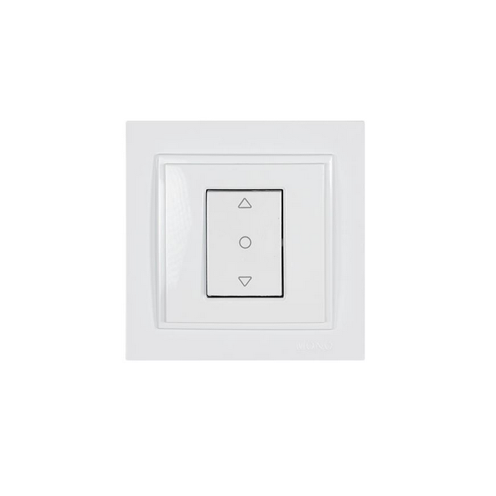 EUROLAMP Μπουτόν ρολλών χωνευτός λευκός MONO DYH0013 | ploutarxosel...