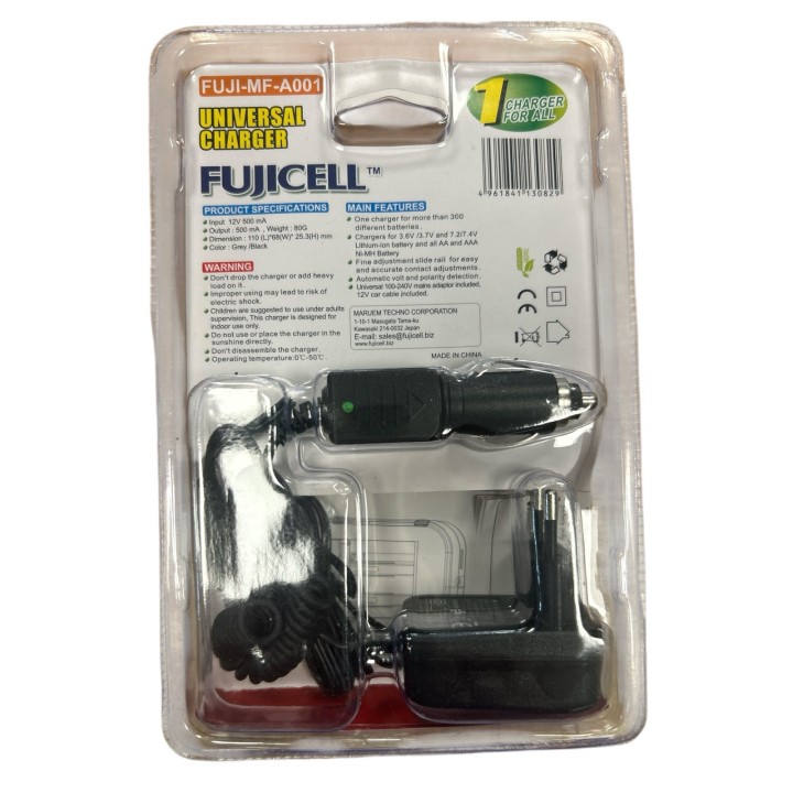 FUJICELL Φορτιστής επαναφορτιζόμενων μπαταριών AA / AAA εώς 4 FUJIC...