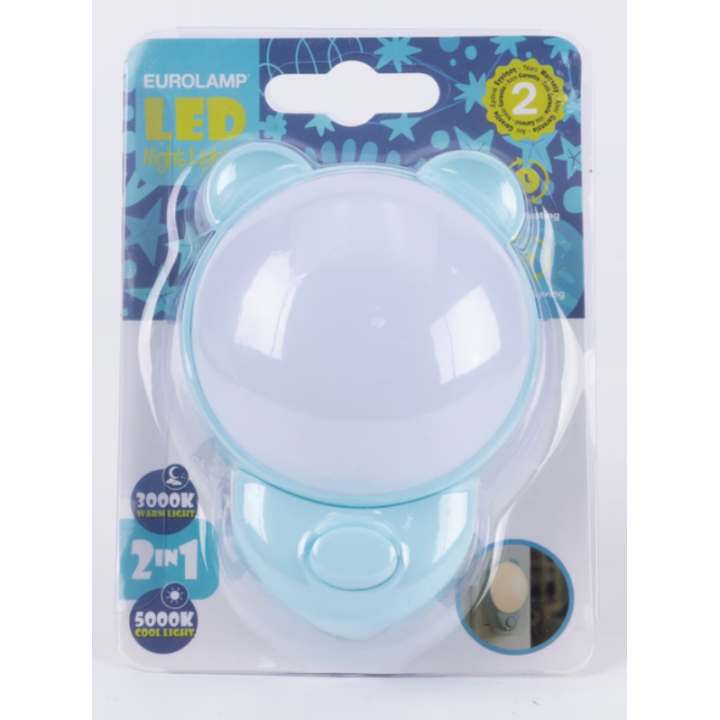 Night light with LED switch 1W with four colors EUROLAMP