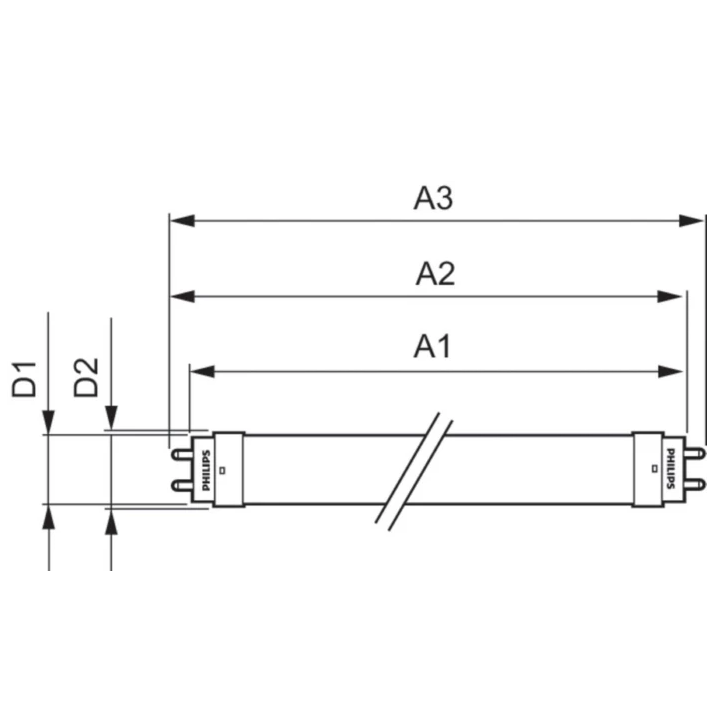 Λάμπα LED T8 G13 10W 6500K PHILIPS OSRAM T81065LED