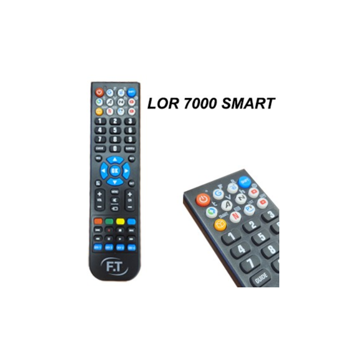 Universal Τηλεχειριστήριο LOR-7000 για CD-DVD Players , Τηλεοράσεις και Ψηφιάκους Δέκτες ΓΕΝΙΚΗΣ ΧΡΗΣΗΣ LOR-7000