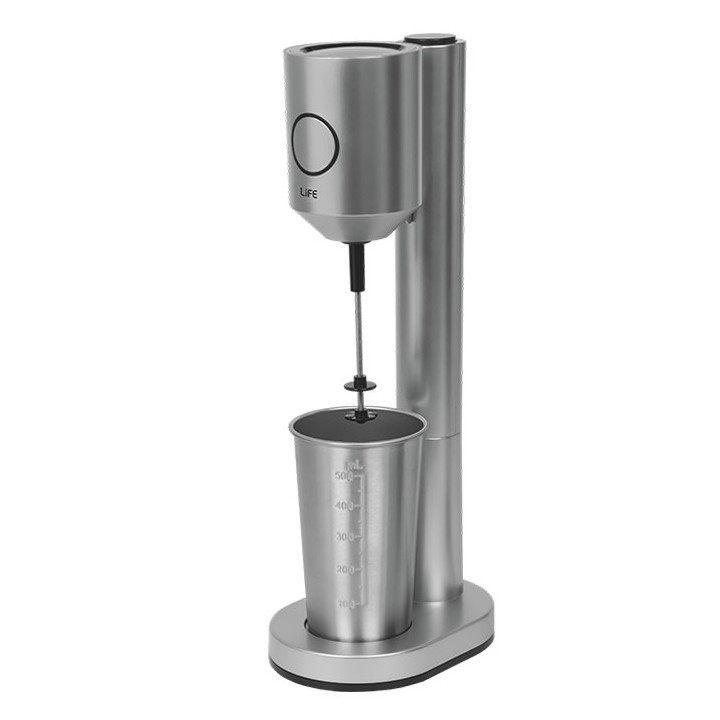 Frappé maker with 1 stainless steel + 1 plastic cup and push button, 100W.