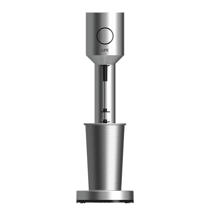 LIFE Φραπεδιέρα με 1 inox + 1 πλαστικό ποτήρι και πλήκτρο push, 100...