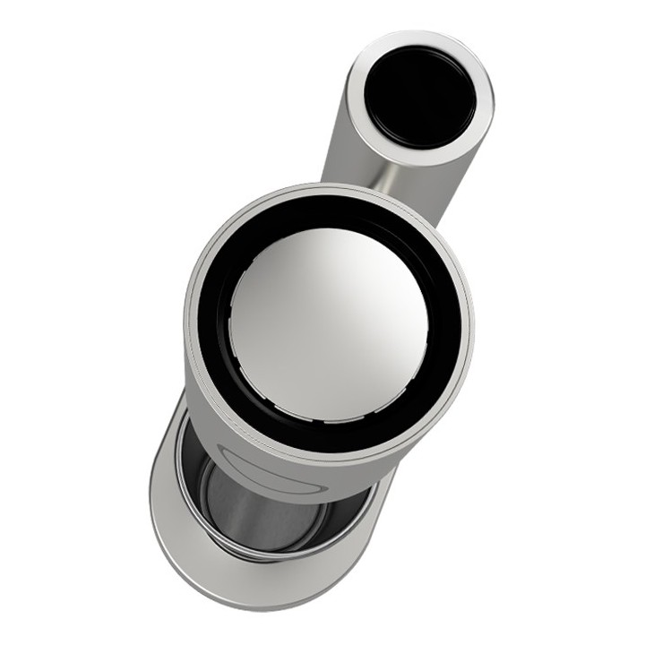 Frappé maker with 1 stainless steel + 1 plastic cup and push button, 100W.