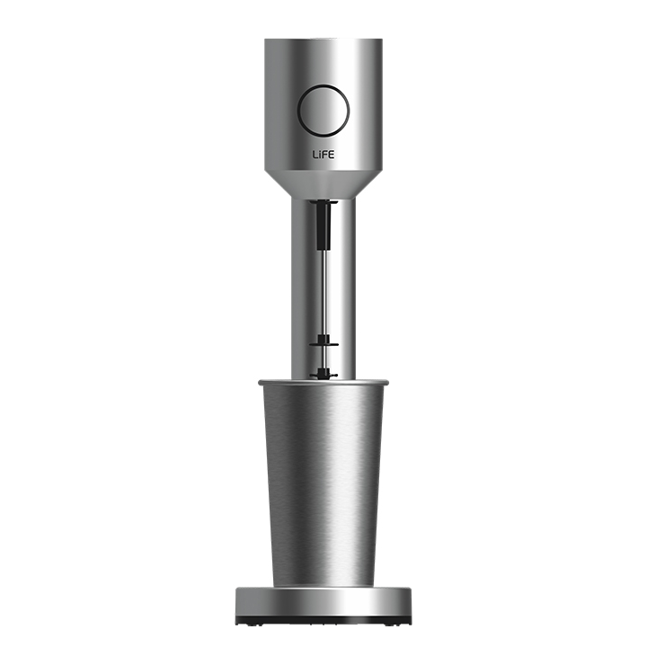 Frappé maker with 1 stainless steel + 1 plastic cup and push button, 100W.