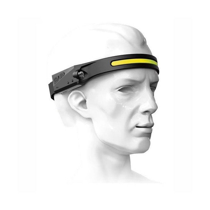 Battery head COB LED flashlight