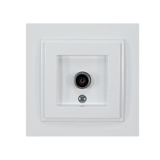 EUROLAMP single flush-mounted antenna socket