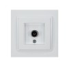 EUROLAMP single flush-mounted antenna socket