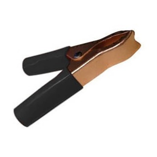 Nickel crocodile clip, black, 48 mm, GENERAL USE