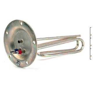 Water heater resistance with 8 holes GENERAL USE/MINOS