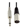 Kαλώδιο ήχου 3pin XLR (CANON) αρσενικό σε 6.3mm JACK mono αρσενικό 3.0m