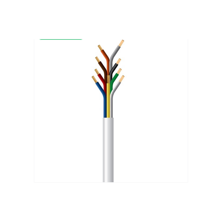 Flat red and black speaker cables, 2 x 0.5 mm2
