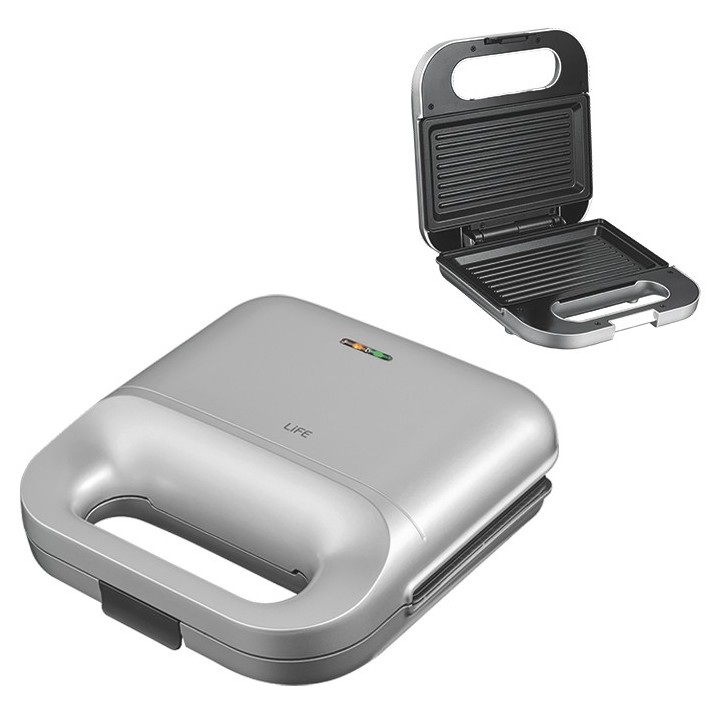 Toaster with removable non-stick grill plates, 750W