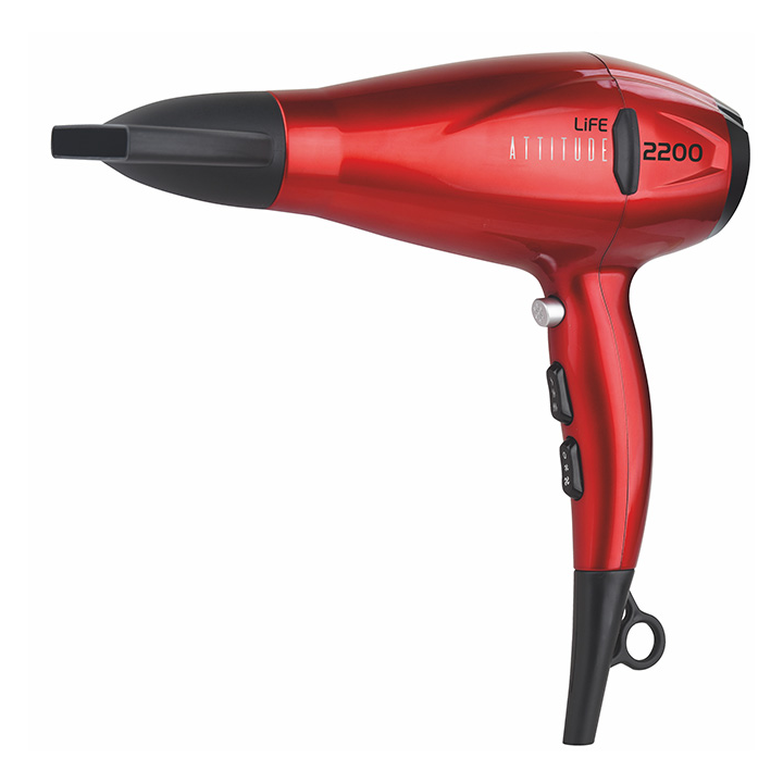 Hair dryer with 2200W AC motor and ionization function