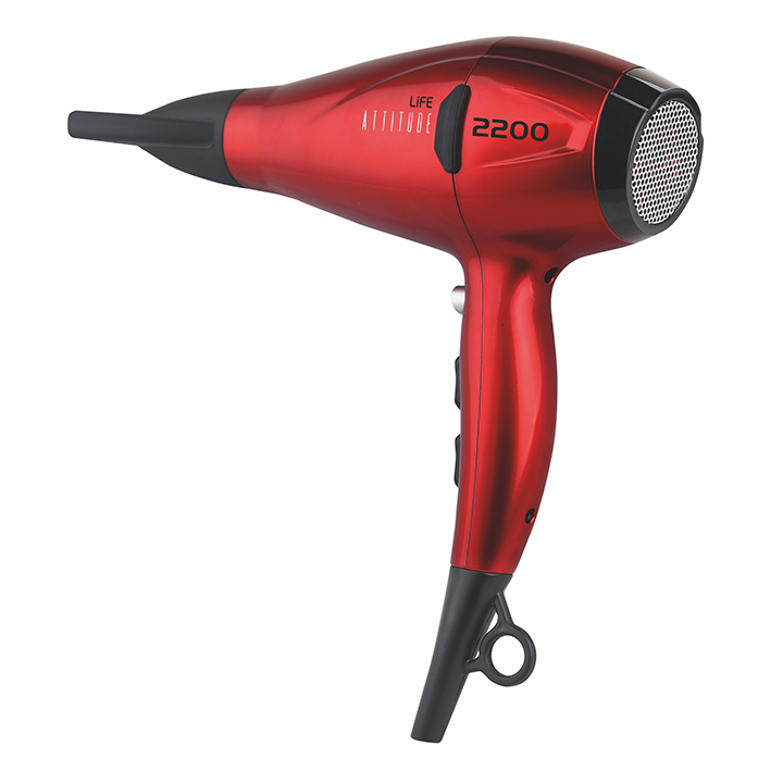 Hair dryer with 2200W AC motor and ionization function