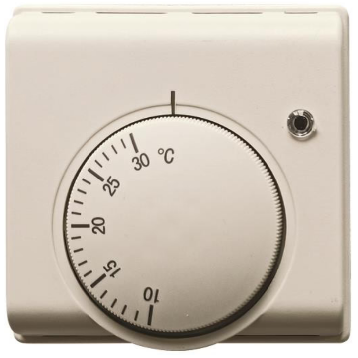 Analog wall-mounted room thermostat for GENERAL USE