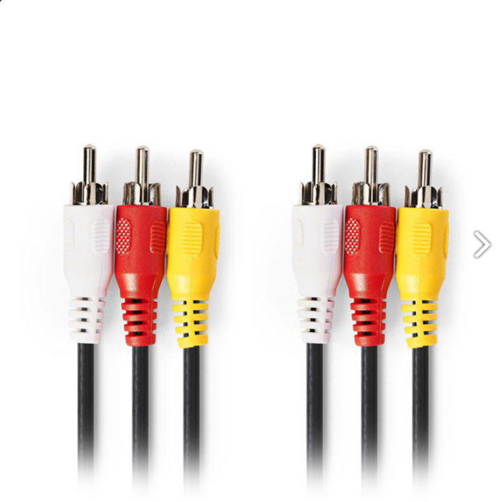 3xRCA male to 3xRCA male audio/video cable, 1.50 m