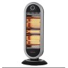 Θερμάστρα χαλαζία μαύρη με περιστροφή 1200W EUROLAMP