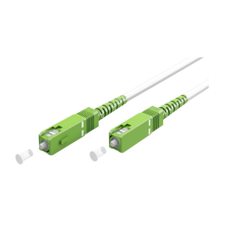 Singlemode OS2 1.5m fiber optic cable in white