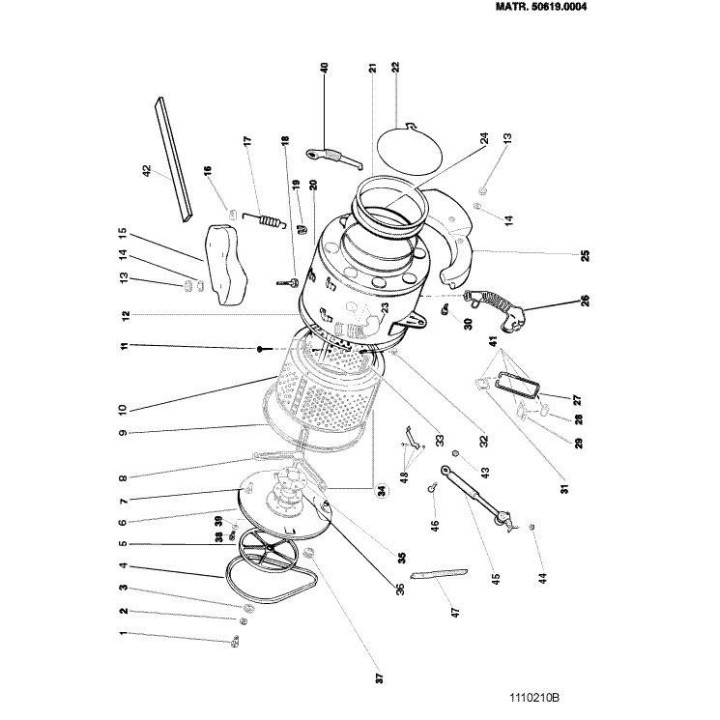 Σαπουνοθήκη πλυντηρίου ρούχων WHIRPOOL original WHIRLPOOL PRSAP0004