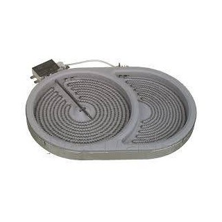 Εστία διπλή οβάλ 900+1500watt κεραμικού πλατώ, 220volt με 6 άκρα ΓΕΝΙΚΗΣ ΧΡΗΣΗΣ/EGO ΓΕΝΙΚΗΣ ΧΡΗΣΗΣ EKES0007