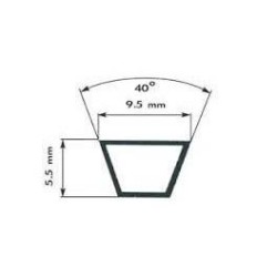 Ιμάντας τραπεζοειδής πλυντηρίου ρούχων 9,5Χ1275 ΓΕΝΙΚΗΣ ΧΡΗΣΗΣ PRIMTR0002