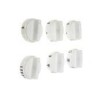 Set of 6 buttons, white color, for PITSOS/SIEMENS/BOSCH kitchen skewers