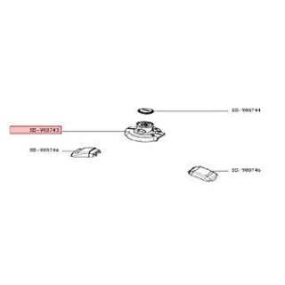 Καπάκι διακοσμητικό χειρολαβή με μηχανισμό κομπλέ χύτρας ταχύτητος TEFAL CLIPSO original TEFAL XITR0115