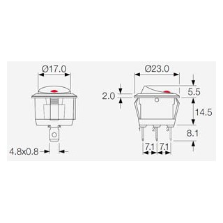 Διακόπτης γενικός ON-OFF στρογγυλός συσκευών ΓΕΝΙΚΗΣ ΧΡΗΣΗΣ ΓΕΝΙΚΗΣ ΧΡΗΣΗΣ DIAKM0001