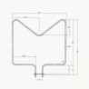 Αντίσταση κάτω για φούρνο WHIRLPOOL/BAUKNECHT WHIRLPOOL AKM0039