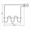 Αντίσταση (1200watt, 220volt) κάτω φούρνου κουζίνας AEG/ZANUSSI AEG AKM0016 Αντίσταση (1200watt, 220volt) κάτω φούρνου κουζίνας AEG/ZANUSSI AEG AKM0016