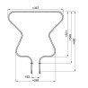 Αντίσταση κάτω φούρνου κουζίνας AEG/WHIRLPOOL AEG AKM0037