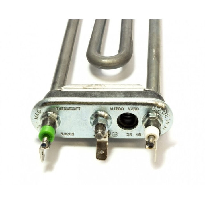 Αντίσταση (με τρύπα για σένσορα+θερμικό ασφ. 1800watt 220volt) πλυντηρίου ρούχων ARISTON/INDESIT ARISTON PRANT0002