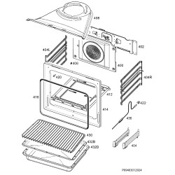 Κάλυμμα πλάτης αερόθερμου φούρνου AEG/ELECTROLUX/ZANUSSI ZANUSSI FKPL0008
