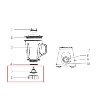 Μαχαίρι με βάση κόμπλερ μπλέντερ IZZY original