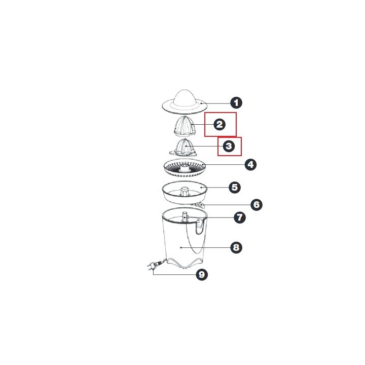 Κώνος λεμονοστίφτη στυπτήριου σετ IZZY/PYREXoriginal IZZY LEKN0018