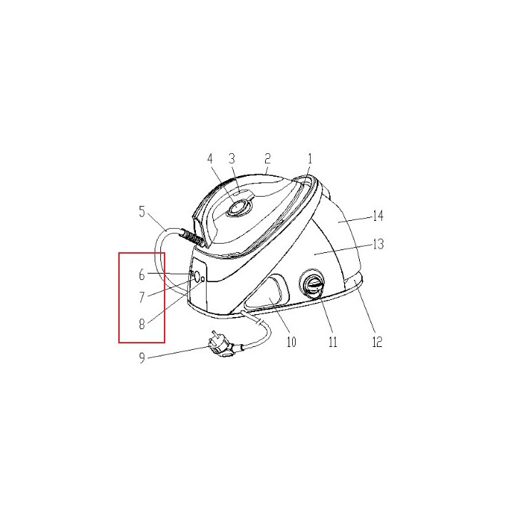 Βάση στήριξης διακόπτη γεννήτριας ατμού κομπλέ IZZY original