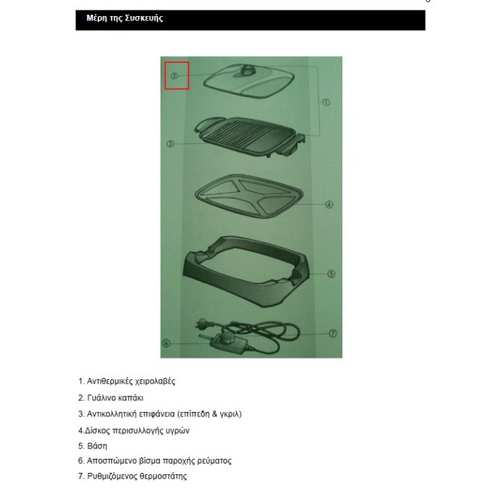 Γυάλινο καπάκι μπάρμπεκιου PETRA IZZY original IZZY BARKAP0002